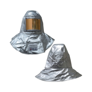 Aluminized molten metals and heat resistance Safety Hood