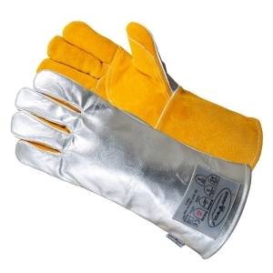 GRAYWOLF® Multilayer Aluminized molten metal and heat resistance Safety Gloves lined with Kevlar® aramid fabric